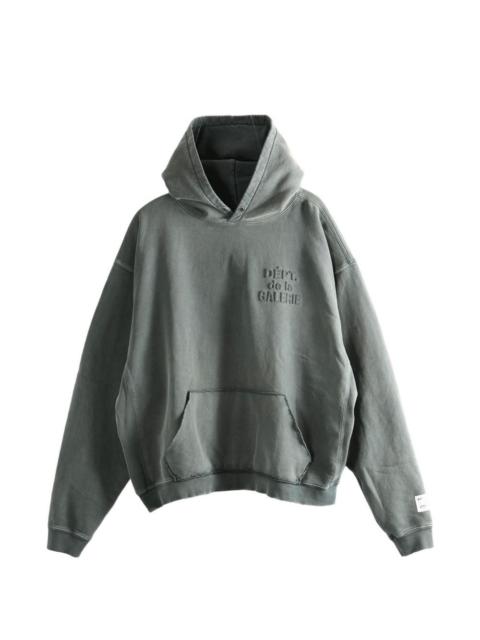 Dept Embossed long-sleeves hoodie