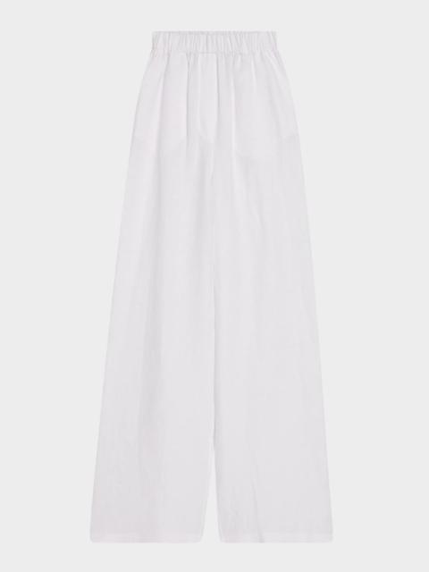 Valerio Linen Straight-Leg Sunny Trousers