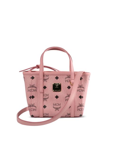 monogram logo-plaque tote bag