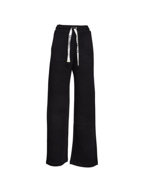 wide-leg drawstring trousers