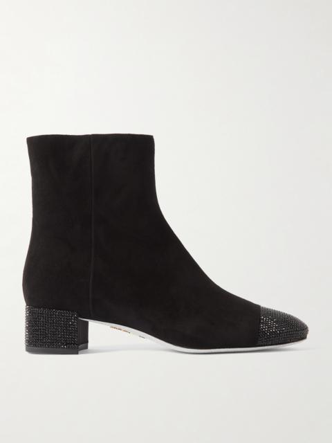 Bonnie Embellished Suede Ankle Boots