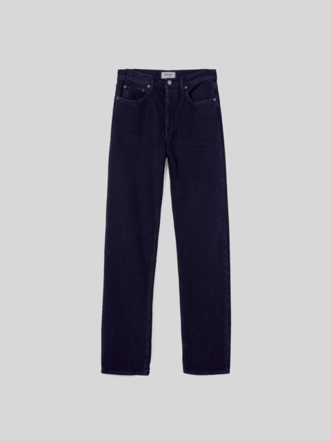 90'S PINCH WAIST HIGH RISE STRAIGHT LONG IN CRUSHED