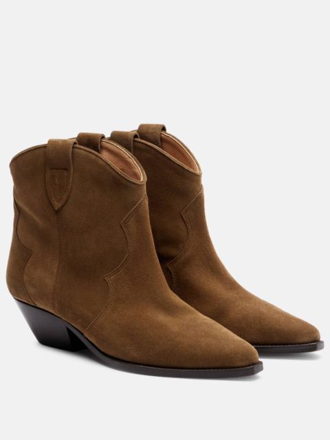 Dewina suede cowboy boots