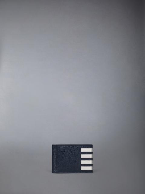 PEBBLE GRAIN 4-BAR MONEY CLIP WALLET