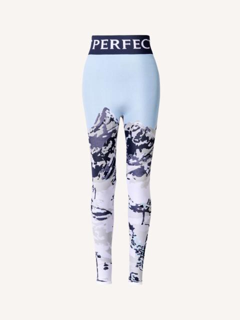 Mountain Print Jacquard Legging