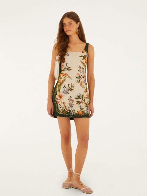 Sand Nature Square Neck Mini Dress