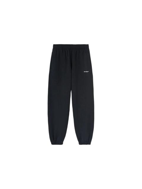 OFF-WHITE Wave Outl Diagonal Slim Sweatpant Black/White