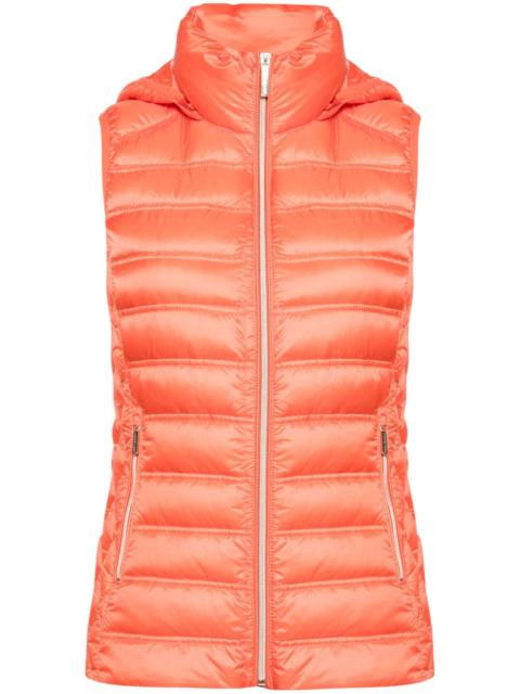 detachable-hood down gilet