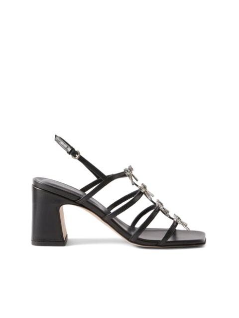 bow-detail strap sandals