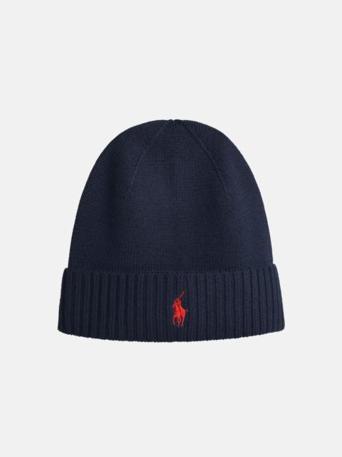 NAVY WOOL BEANIE