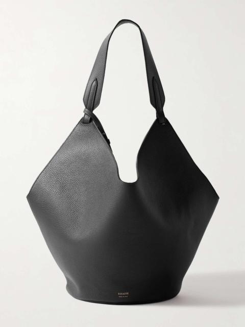 Lotus medium textured-leather tote