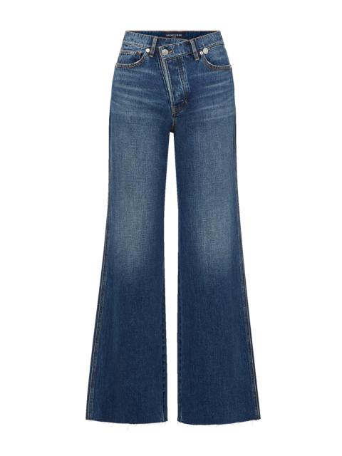 TAYLOR CROSSOVER-WAISTBAND WIDE-LEG JEAN