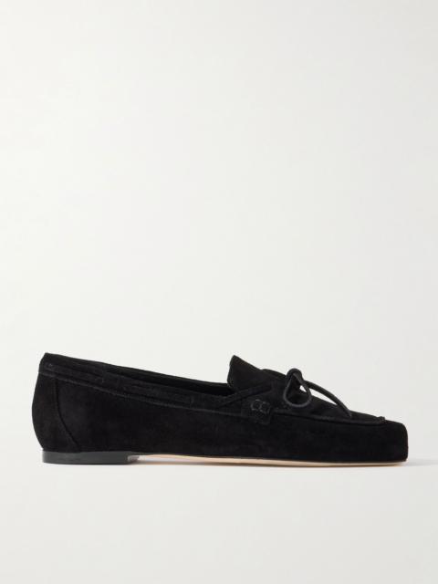 Jasper suede boat shoes Black