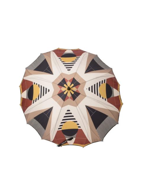 Brown paper plane umbrella