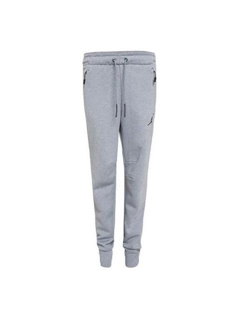 Air Jordan Icon Fleece Cuffed Sweatpants 'Grey' 809475-065