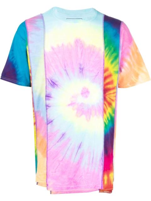 tie-dye patchwork T-shirt