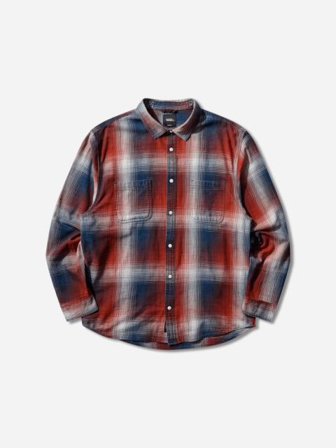 Men's Indigo Plaid Longsleeve Shirt Racing Red