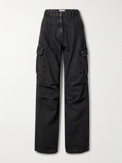 High-rise Wide-leg Cargo Jeans
