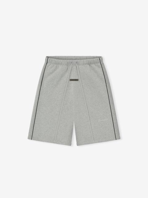 Relaxed Fleece Sweatshort With Piping