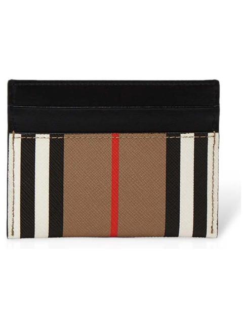 Burberry Classic Stripe Card Case Beige/Black