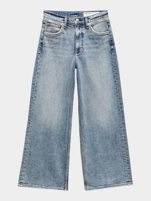 Andi Embellished Wide Ankle Jeans