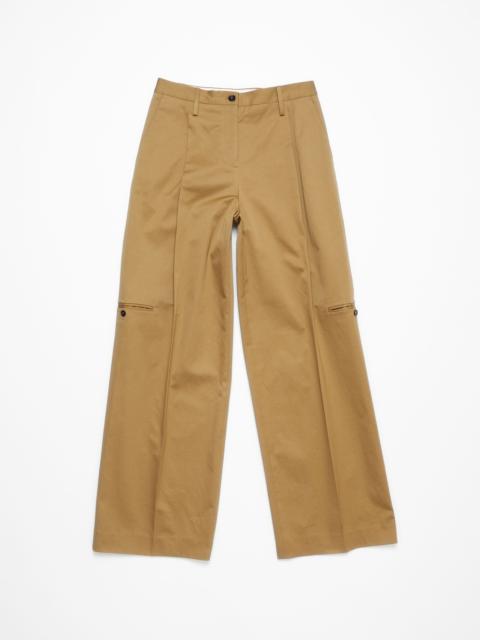 Twill trousers - Faded ochre