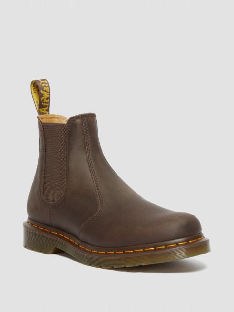 2976 Yellow Stitch Crazy Horse Leather Chelsea Boots