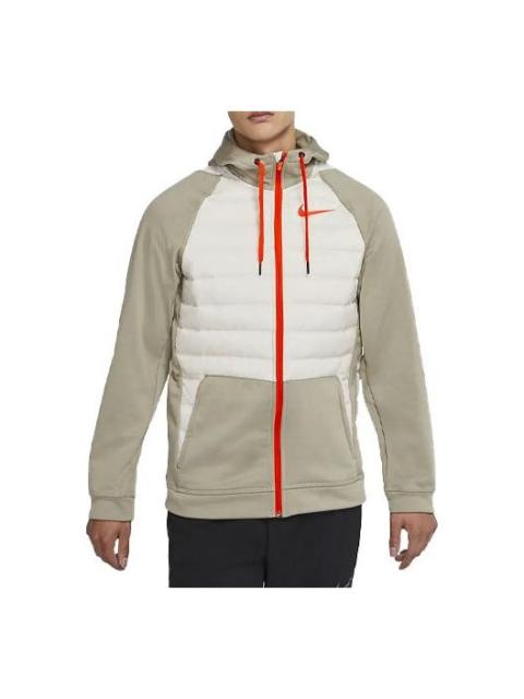 Nike Stay Warm Colorblock Sports Training Hooded Padded Jacket BV6299-342