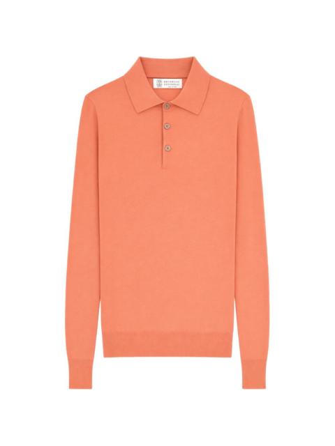 long-sleeve polo shirt