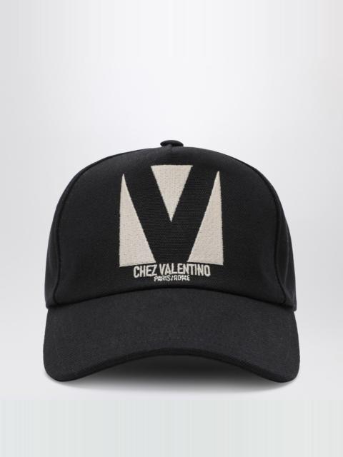 Chez Valentino black baseball cap