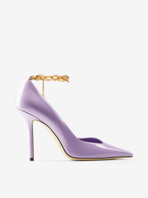 Diamond Talura 100
Wisteria Soft Patent Leather Pumps with Chain