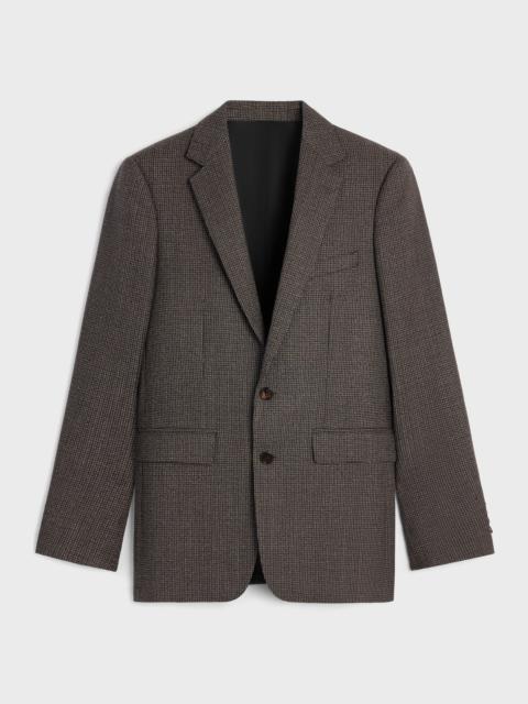classic jacket IN MICRO HOUNDSTOOTH WOOL