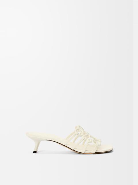 Petal Anagram slide in soft calfskin