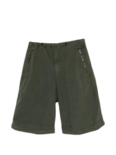 P-Stitch zip shorts