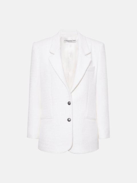 CHECKED TWEED BOUCLE TAILORED JACKET