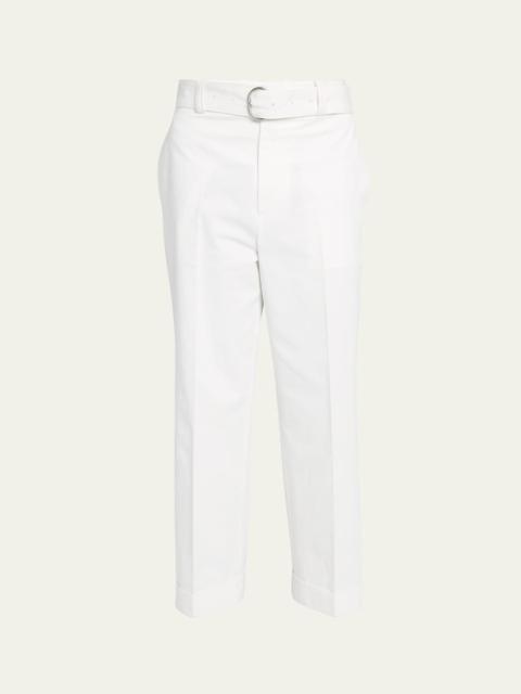 Men's Belted Cropped Trousers