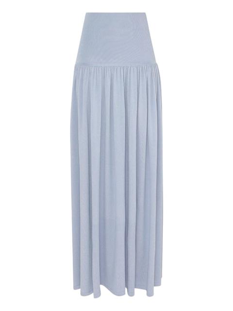 NATURA METALLIC MIDI SKIRT