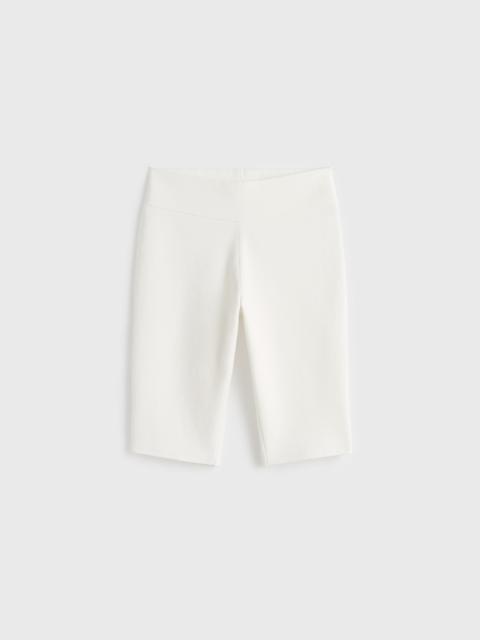 Capri knit shorts off-white