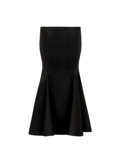 BURGEON SKIRT BLACK SATEEN