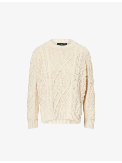 Cable-Knit Cotton-Blend Jumper