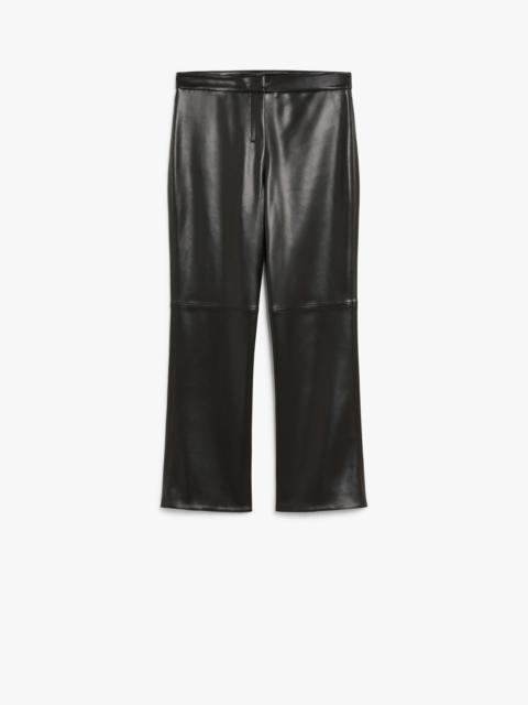 SUBLIME Coated fabric slim trousers