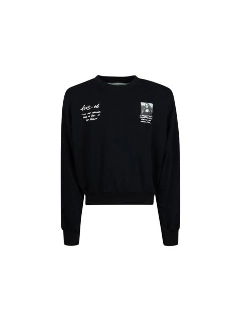 OFF-WHITE Monalisa Graphic Print Sweatshirt Black/White