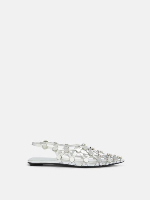 ''GRID'' SILVER BALLERINA