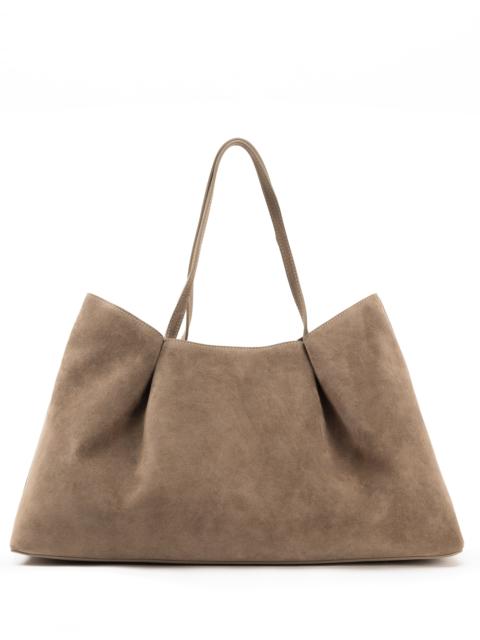 Dimple Tote Suede Taupe