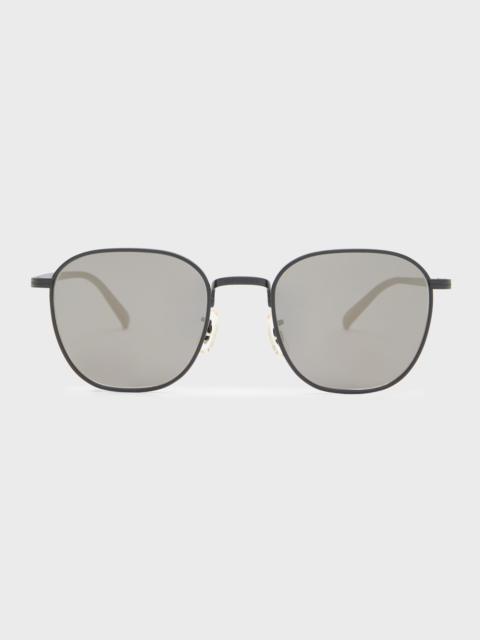 Filigree Titanium Square Sunglasses