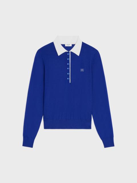 polo sweater IN fine cashmere silk