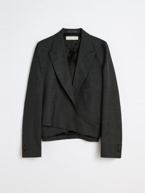 Our Legacy Wrap Blazer Smoke Grey Micro Herringbone