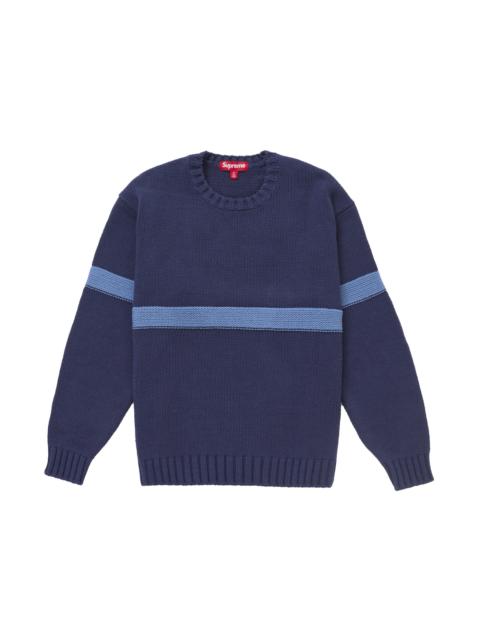 Supreme Tonal Applique Sweater Navy