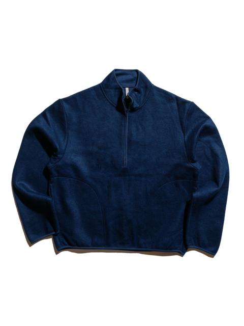 Wool Half Zip Navy
