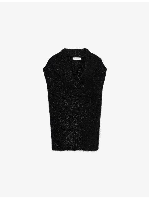 Trea Sleeveless Wool-Blend Knit Jumper